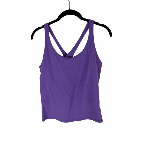 SPANX® Get Moving Contour Crossback Shelf Tank- Vibrant Lilac- Size L - Picture 4 of 8